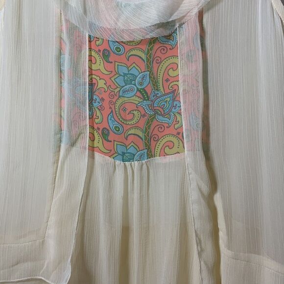 Matilda Jane Size Small sleeveless tank with Bo ho asymmetrical bottom - Picture 2 of 7